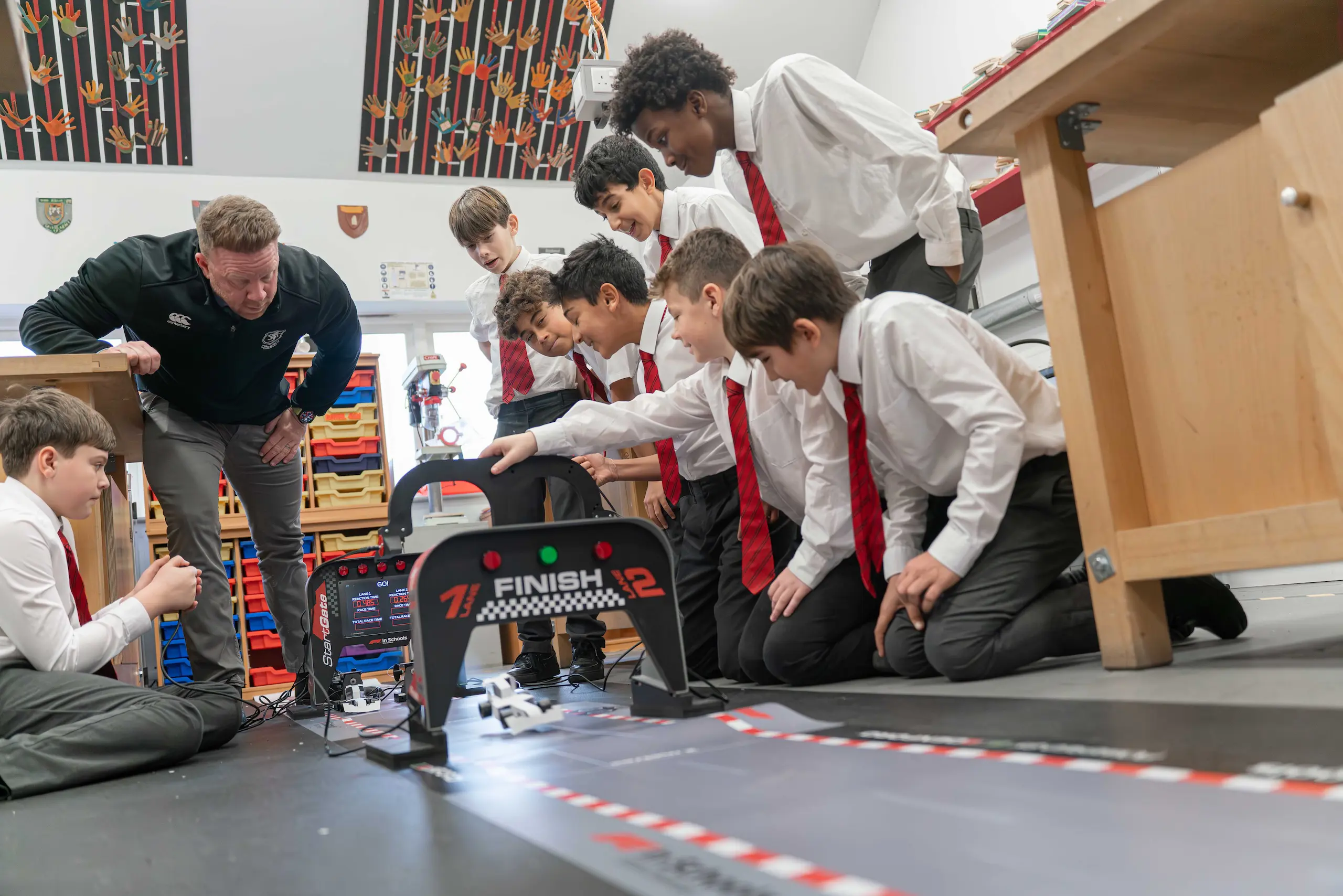 Students and teacher in class