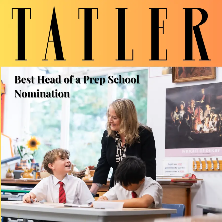 Joanna Hubbard with students