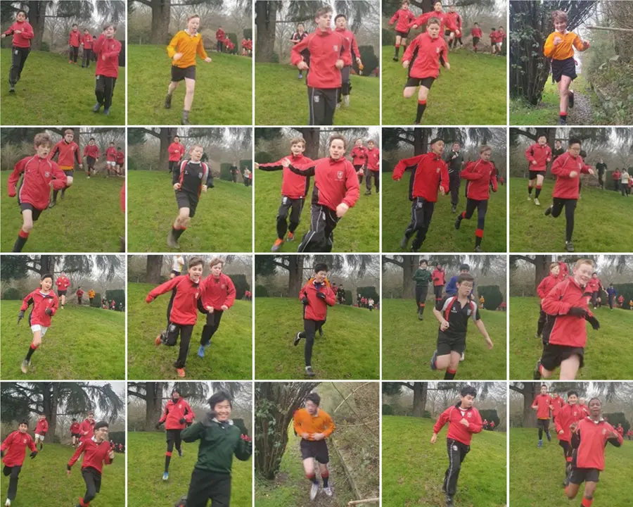 Cross Country team running