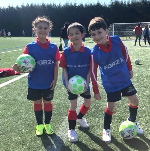Students at the Football Festival