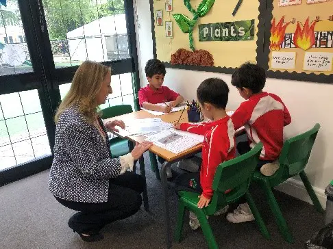 Students with Mrs Hubbard