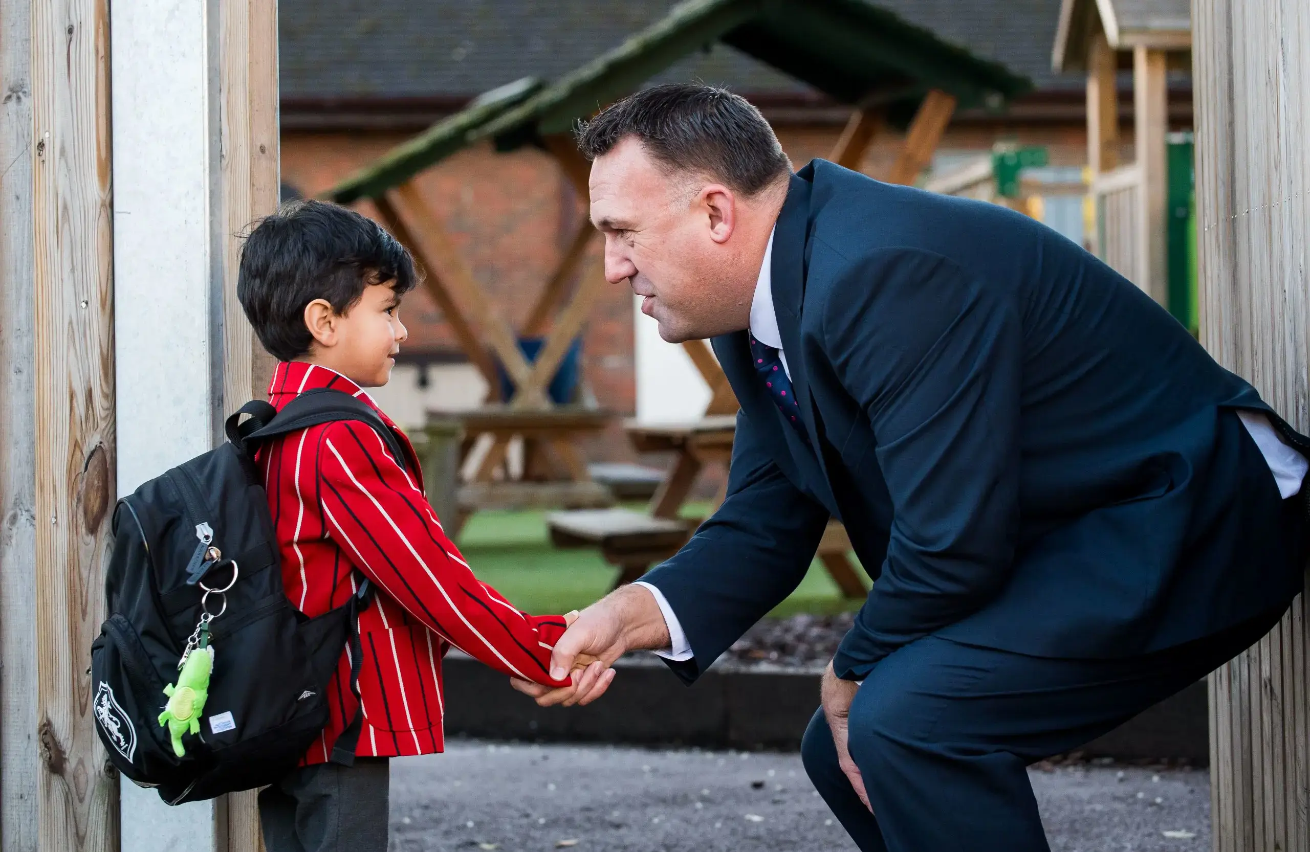 SHPP Head shaking a student's hand