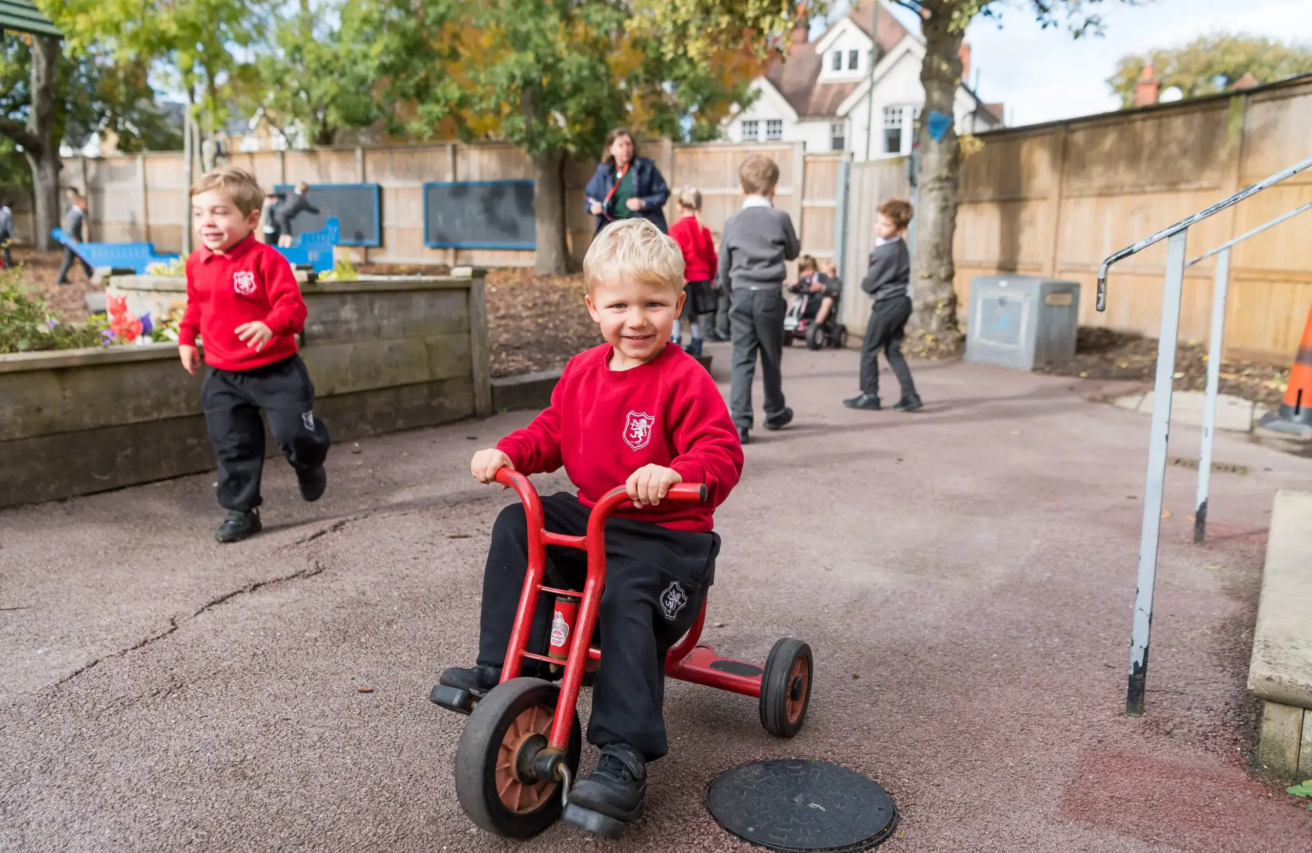 Student on Tricycle