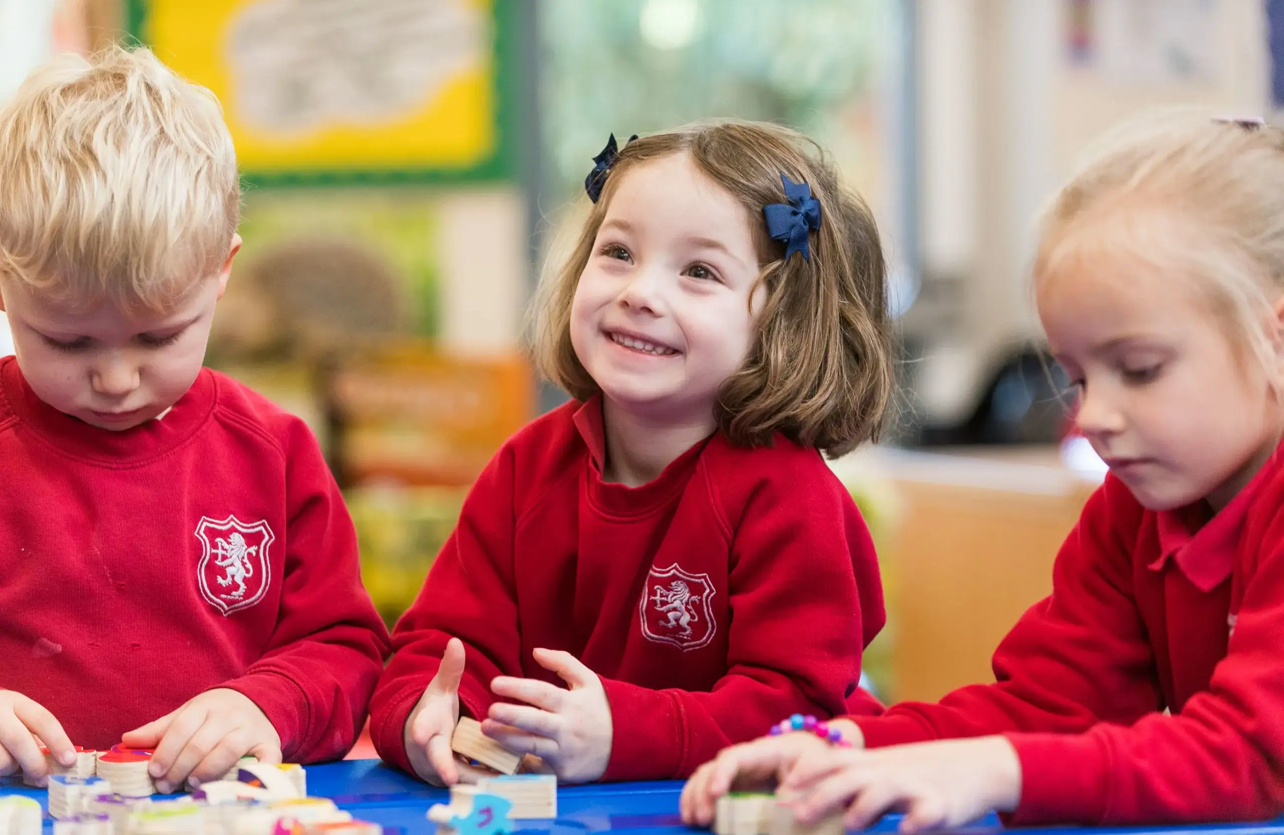Shrewsbury House Pre-Prep students sitting together and working on a project