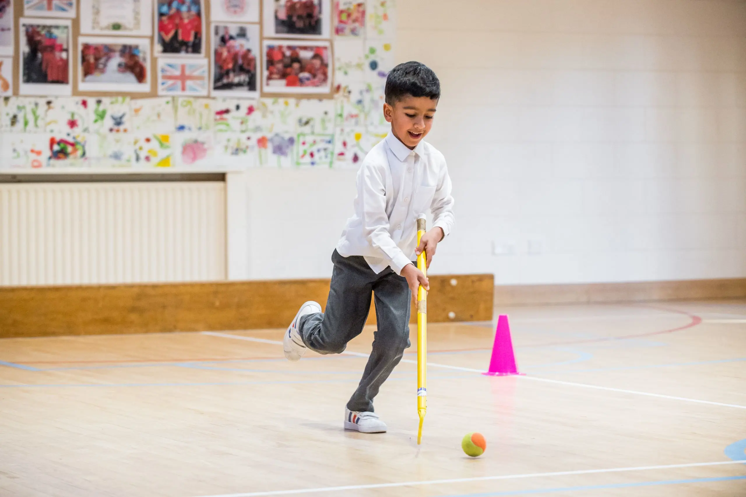 Student playing sports games