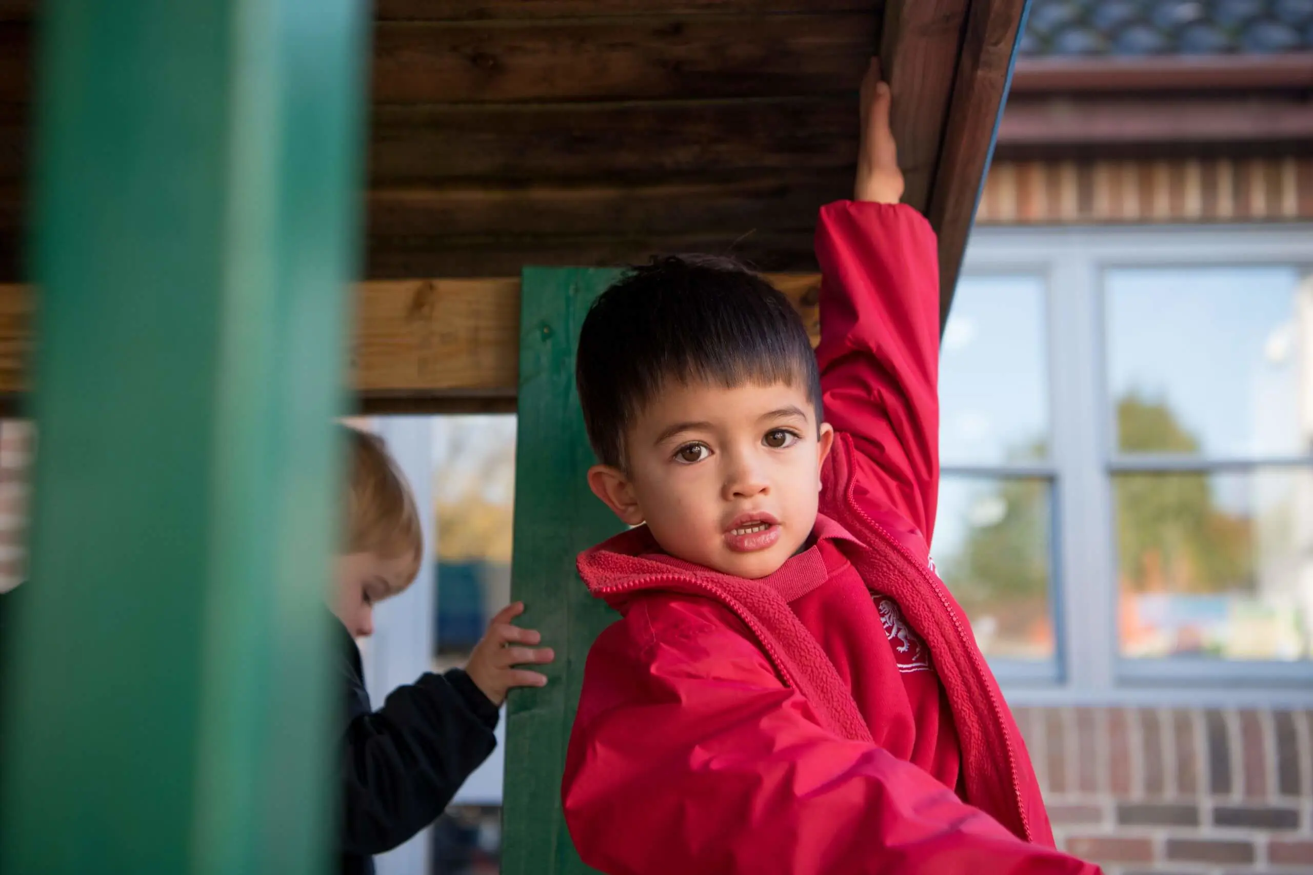 Shrewsbury House Pre-Prep student in the playground