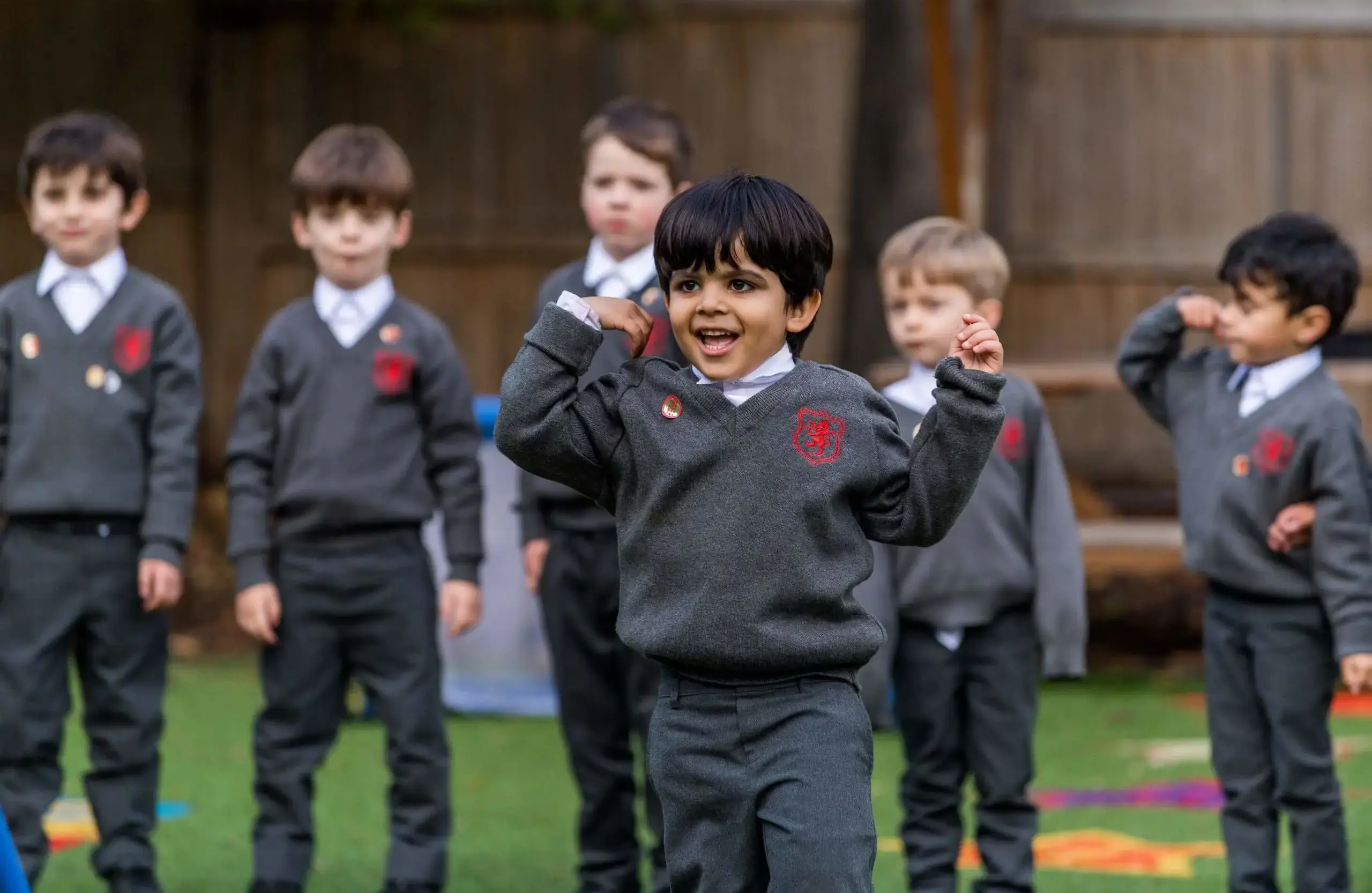 Shrewsbury House Pre-Prep child cheering