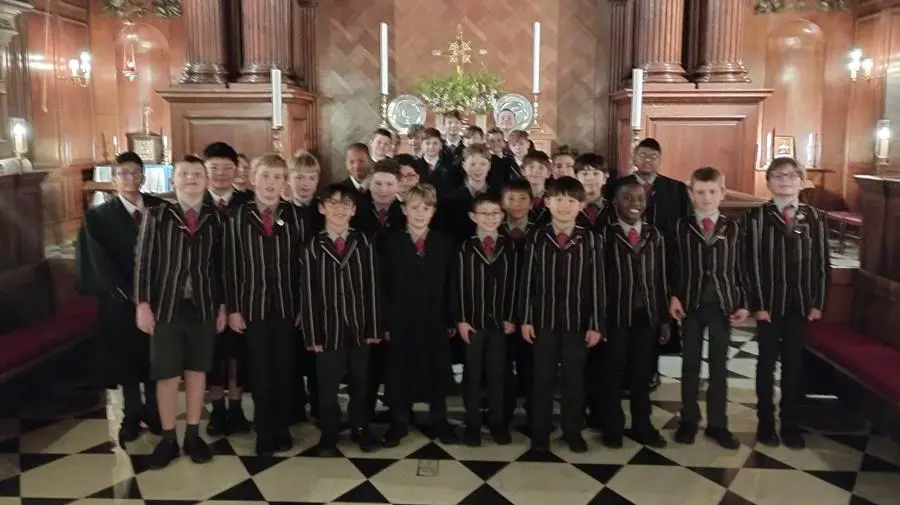 Group of SHS Children at Evensong at Hampton Court Palace