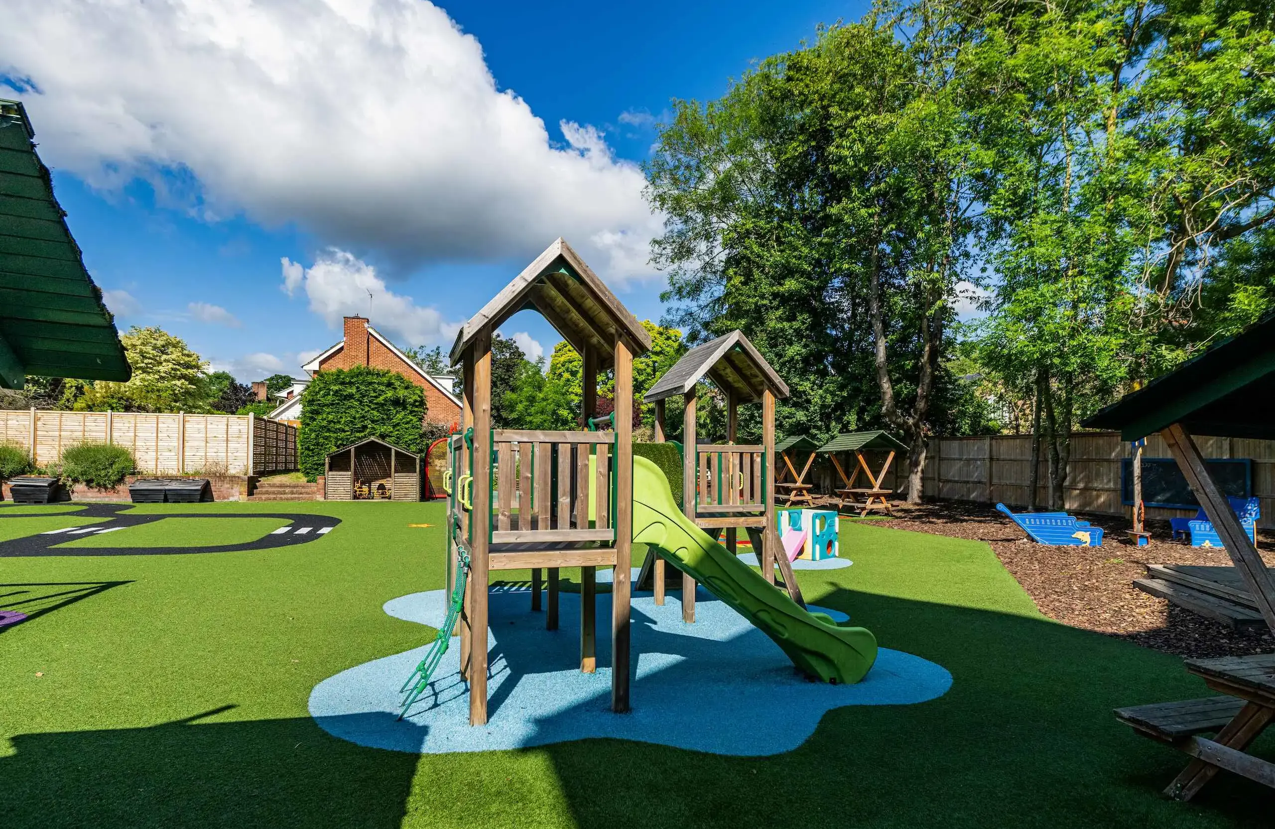 Shrewsbury House Pre-Prep School playground on a sunny day