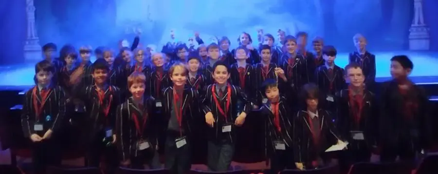 Year 4 boys are Yvonne Arnaud Theatre