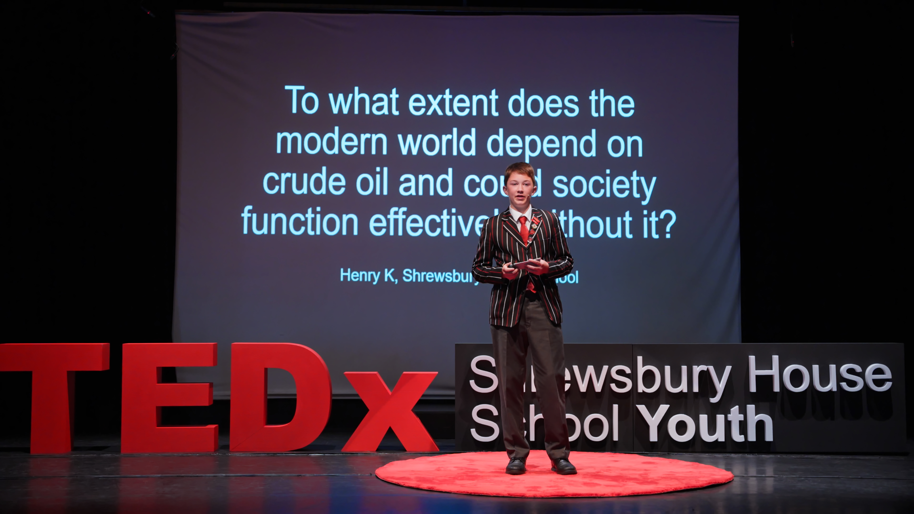 Watch Henry K.'s TEDx talk, A World Without Crude Oil