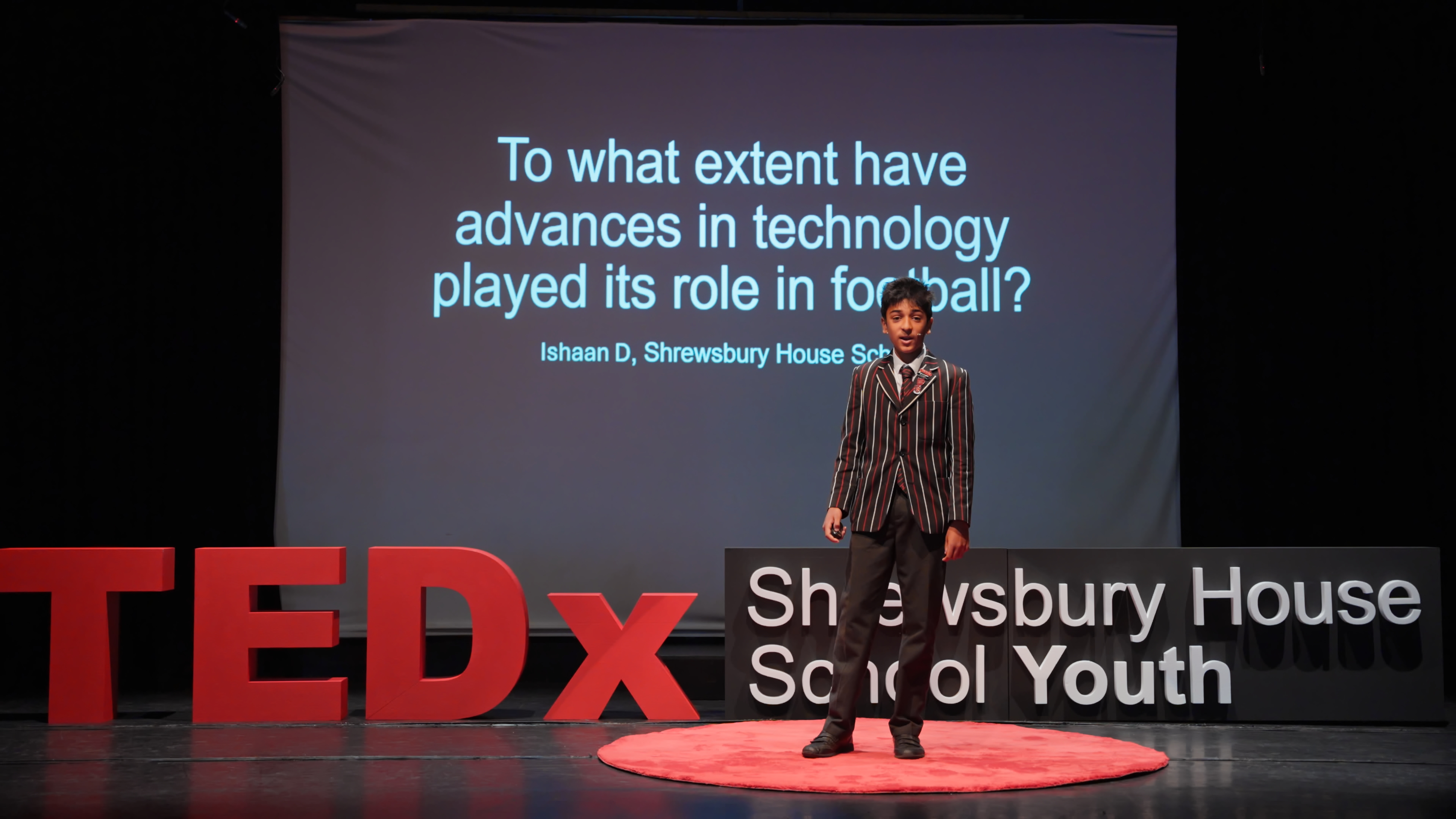 Watch Ishaan D.'s TEDx talk, The Impact of Technology on Football