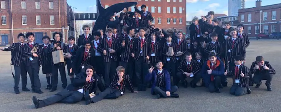 Year 8 Boys at Mary Rose Museum